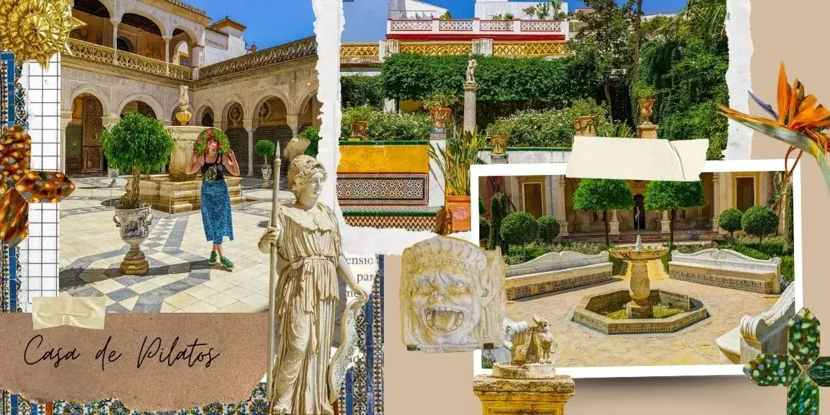 Patio in the Barrio Santa Cruz, Seville — steps from Casa de Pilatos