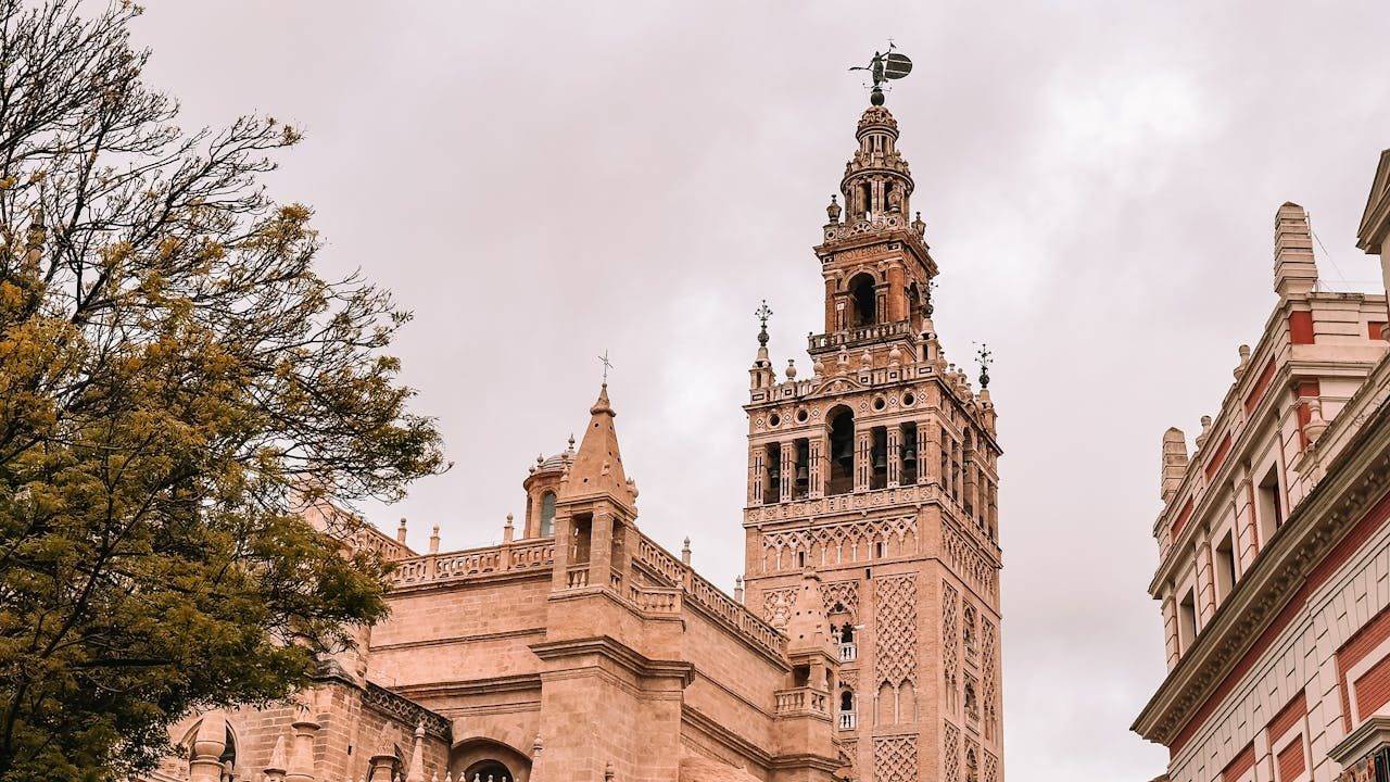 Giralda bell tower and Seville Cathedral